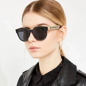 Givenchy round black/gold sunglasses